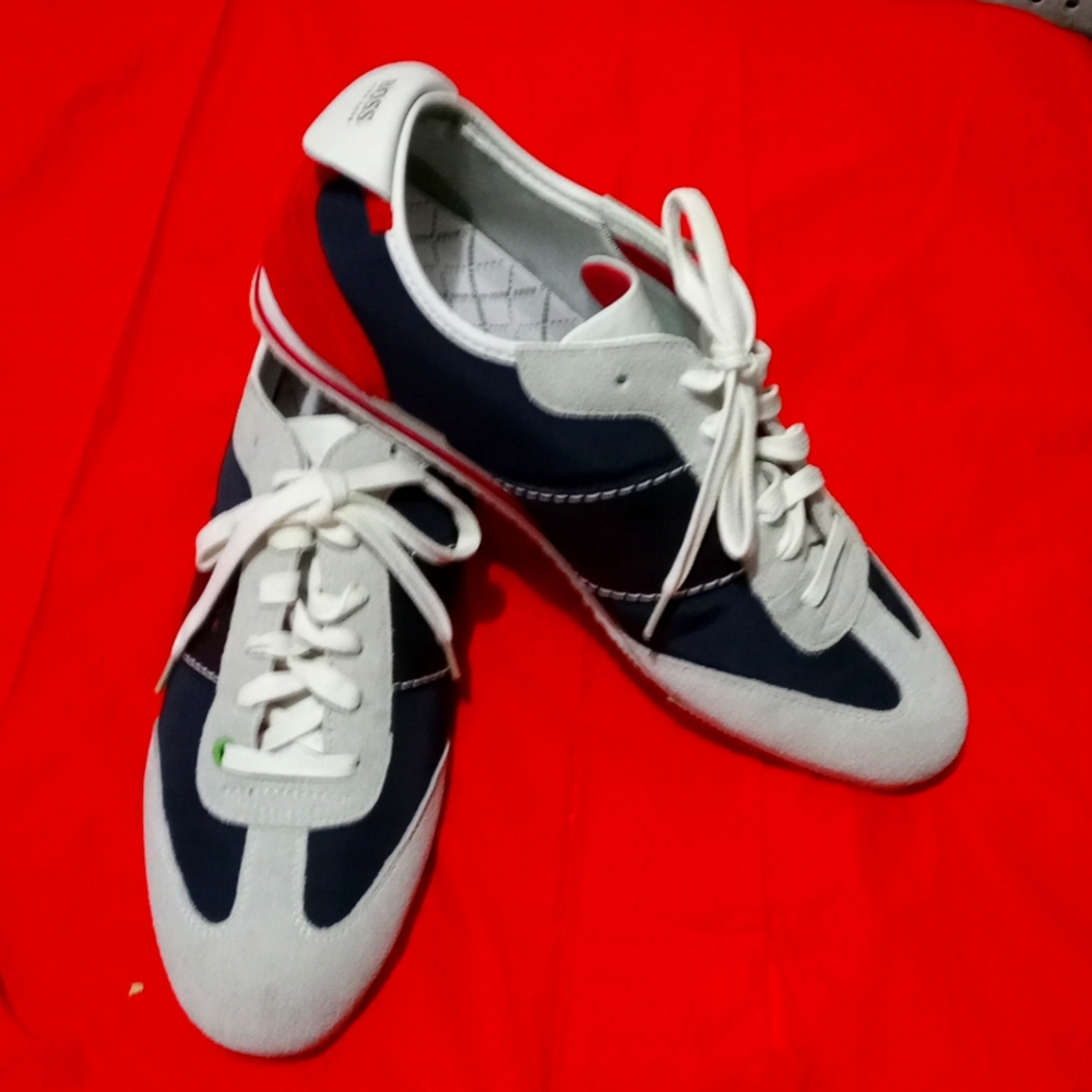c. 2001-2 HUGO BOSS LIGHT NESS TRAINER SNEAKERS Size 9 Men's